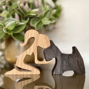 Girl with her Scottie