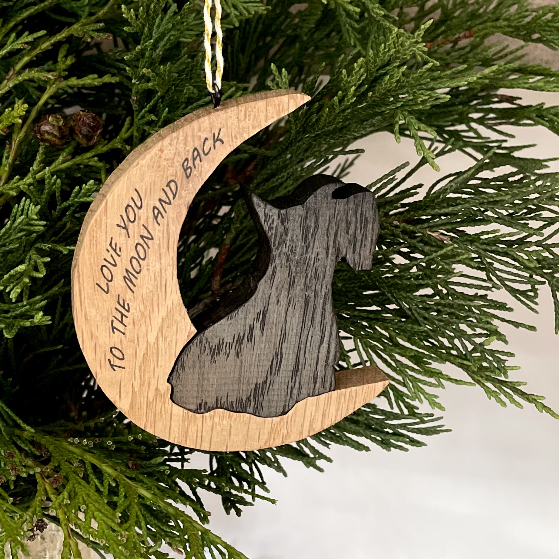 Christmas Tree Scottie Ornament - Image 2