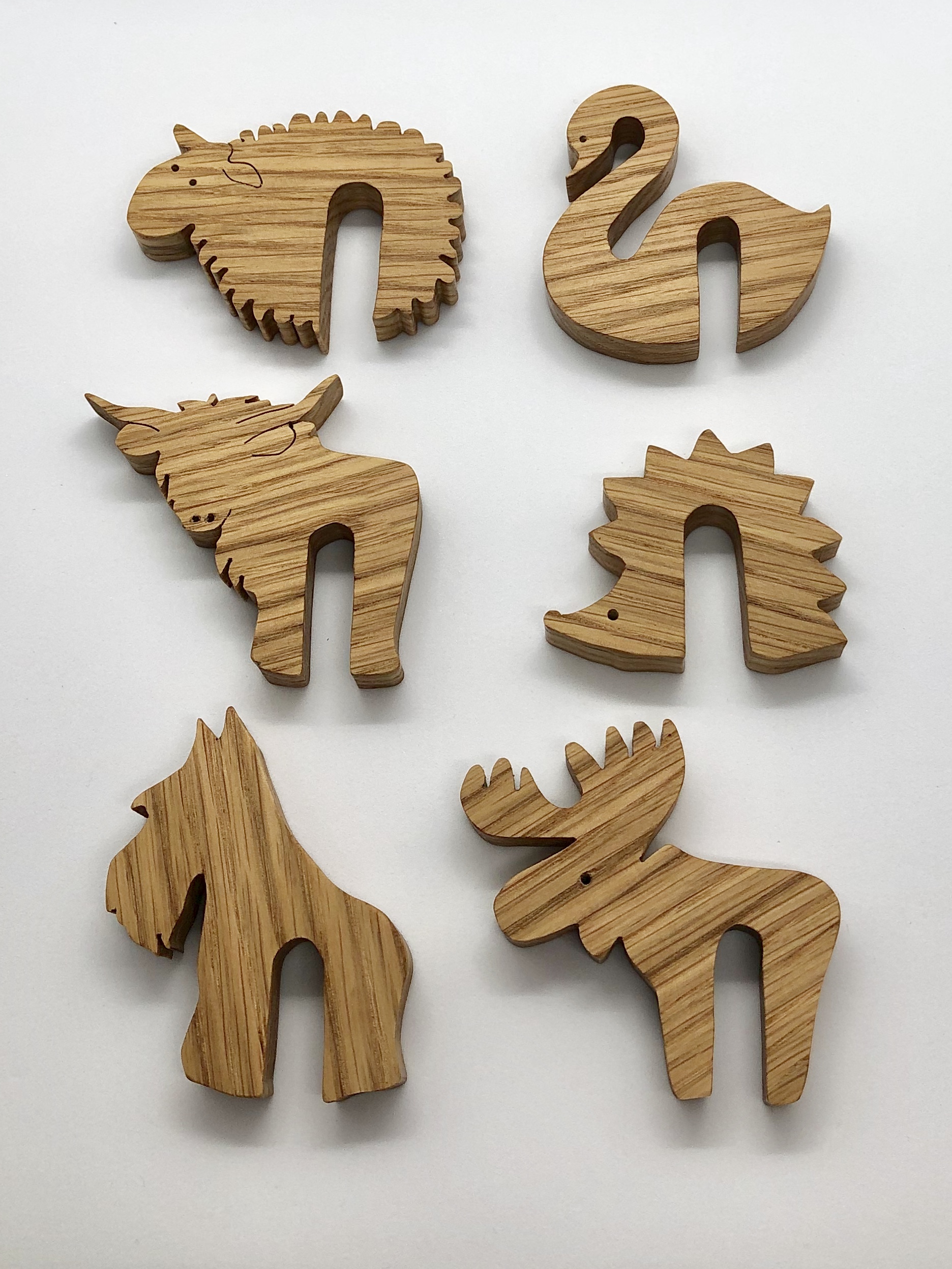 Solid Oak Pan Lid Holder – Scottie Dog Design - Image 2